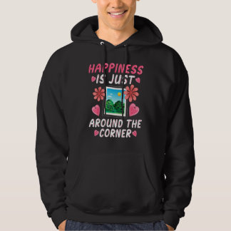 Scrapbooking Scrapbooker Happiness Is Just Around  Hoodie