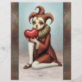 Scrapbooking Sheet whimsical gothic illustration Briefbogen (Rückseite)