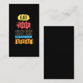 Scrapbooking Spaß Funny Crafty Scrap Book Lover Visitenkarte (Vorne/Hinten)