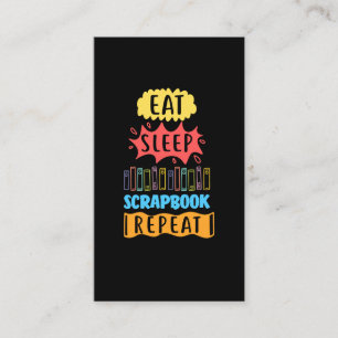 Scrapbooking Spaß Funny Crafty Scrap Book Lover Visitenkarte