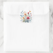 Scrapbooking Sticker Wasserfarben-Blume (Tasche)