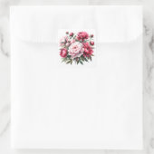 Scrapbooking Sticker Wasserfarbenpeonys (Tasche)
