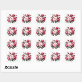 Scrapbooking Sticker Wasserfarbenpeonys (Blatt)