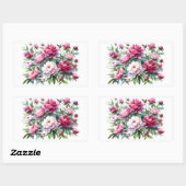 Scrapbooking Sticker Wasserfarbenpeonys (Blatt)