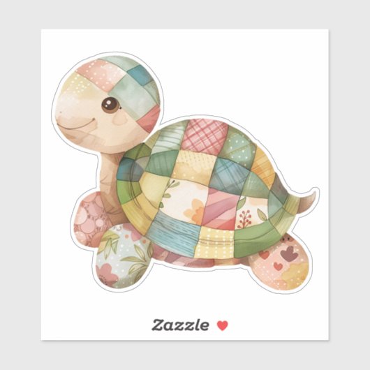 Scrapbooking Turtle Sticker (Blatt)