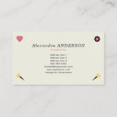 Scrapbooking Visitenkarte (Rückseite)