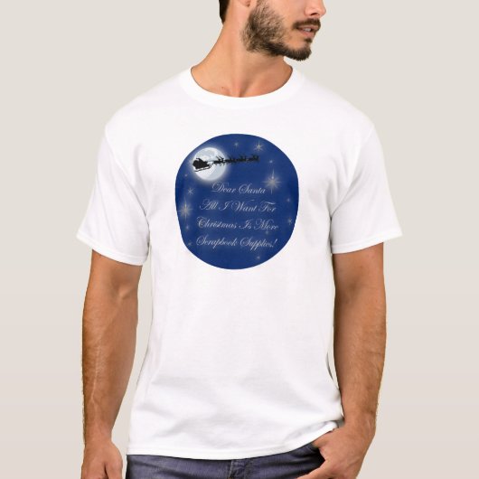Scrapbooking Weihnachten T-Shirt (Vorderseite)