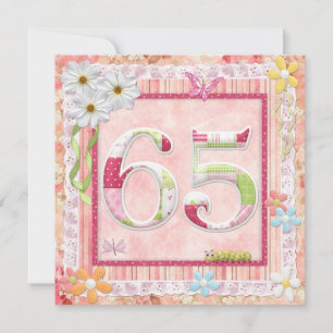 Scrapbooking zum 65. Geburtstag Einladung