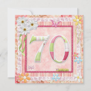 Scrapbooking zum 70. Geburtstag Einladung