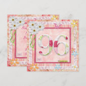 Scrapbooking zum 97. Geburtstag Einladung (Vorne/Hinten)