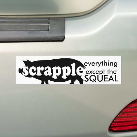 Scrapple- ALLES schließen das Pfeifen aus Autoaufkleber (Auf Auto)