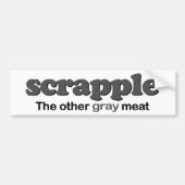 Scrapple Grau-Fleisch Autoaufkleber (Vorne)