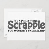 Scrapple Philly Thing Postkarte (Vorne/Hinten)