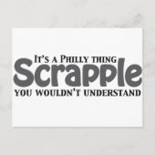 Scrapple Philly Thing Postkarte (Vorderseite)
