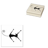 Scrappy Cat Black Kitty Custom Gummistempel (Stempel)