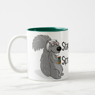 Scrappy Eichhörnchen-Tasse Zweifarbige Tasse