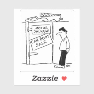 Scrapyard hat einen Cartoon für den Verkauf von Au Aufkleber