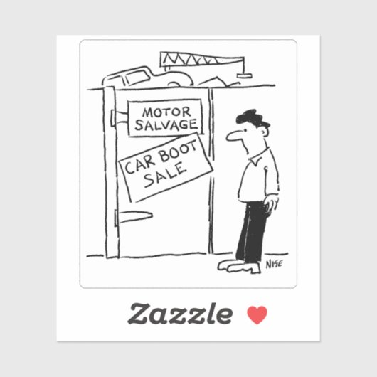 Scrapyard hat einen Cartoon für den Verkauf von Au Aufkleber (Blatt)