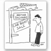 Scrapyard hat einen Cartoon für den Verkauf von Au Aufkleber (Vorderseite)