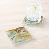 Scrared Dragon Glasuntersetzer (Schrägansicht)