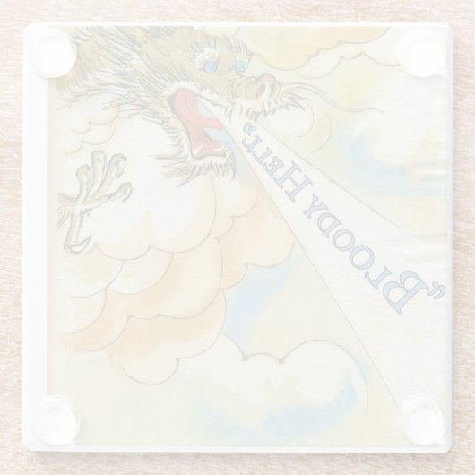 Scrared Dragon Glasuntersetzer (Rückseite)