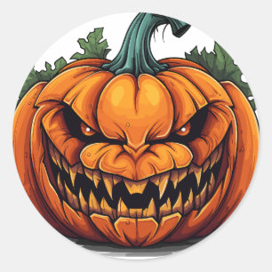 Scrary Pumpkin, Halloween Sticker
