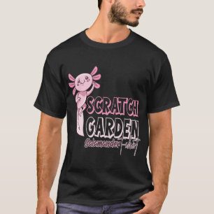 Scratch Garden Salamander Süßer Rosa Axolotl T-Shirt