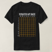 Scratch My Back Funny Back Scratcher Scratching  T-Shirt (Design vorne)