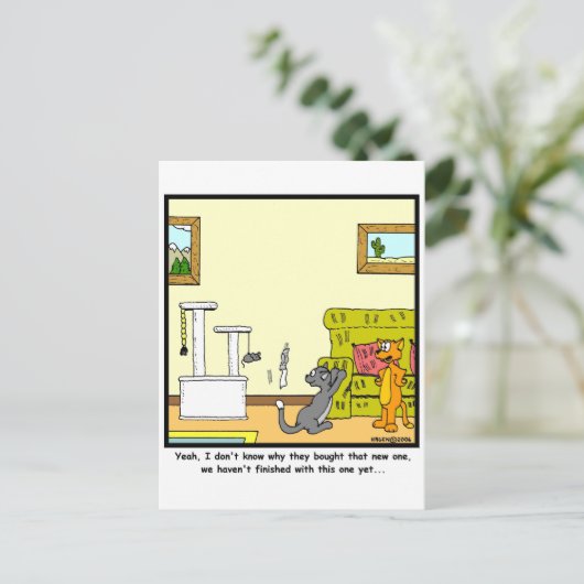 Scratch-post Postkarte (Stehend Vorderseite)