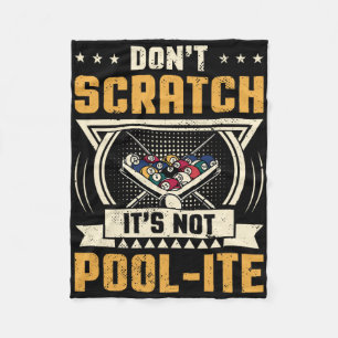 Scratch seine nicht-Pool-Snooker Billard Pl Fleecedecke