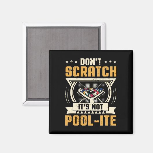 Scratch seine nicht-Pool-Snooker Billard Pl Magnet (Vorderseite/Rückseite)
