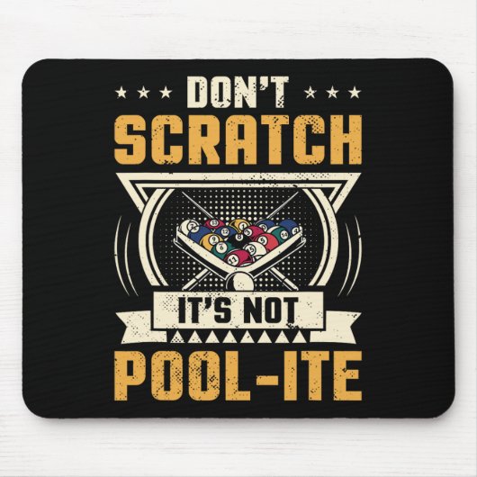 Scratch seine nicht-Pool-Snooker Billard Pl Mousepad (Vorne)