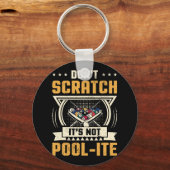 Scratch seine nicht-Pool-Snooker Billard Pl Schlüsselanhänger (Vorderseite)