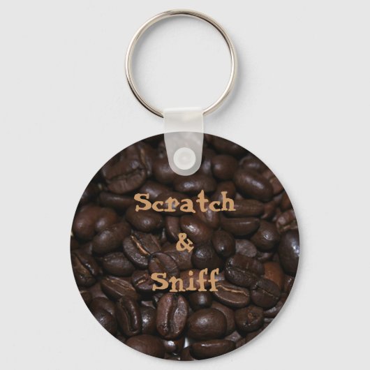 Scratch & Sniff Coffee Schlüsselanhänger (Vorderseite)