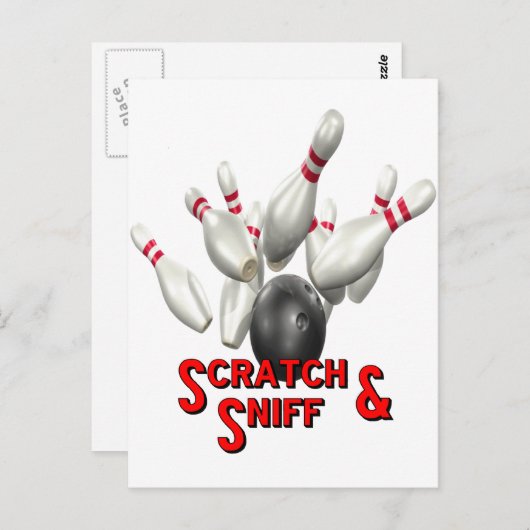 Scratch & Sniff Postkarte (Vorne/Hinten)