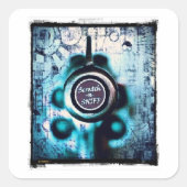 Scratch & Sniff Quadratischer Aufkleber (Vorderseite)