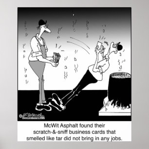 Scratch- & Sniff-Visitenkarten Poster