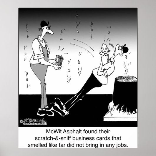 Scratch- & Sniff-Visitenkarten Poster (Vorne)