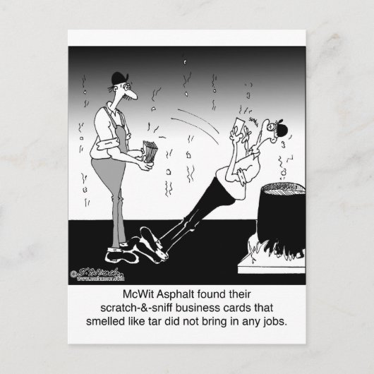 Scratch- & Sniff-Visitenkarten Postkarte (Vorderseite)