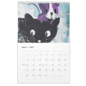 Scratch & Whiskers – Graphic Cat Calendar 2026 Kalender (Mär 2027)