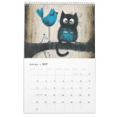 Scratch & Whiskers – Graphic Cat Calendar 2026 Kalender (Jan 2027)