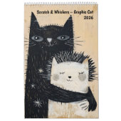 Scratch & Whiskers – Graphic Cat Calendar 2026 Kalender (Titelbild)