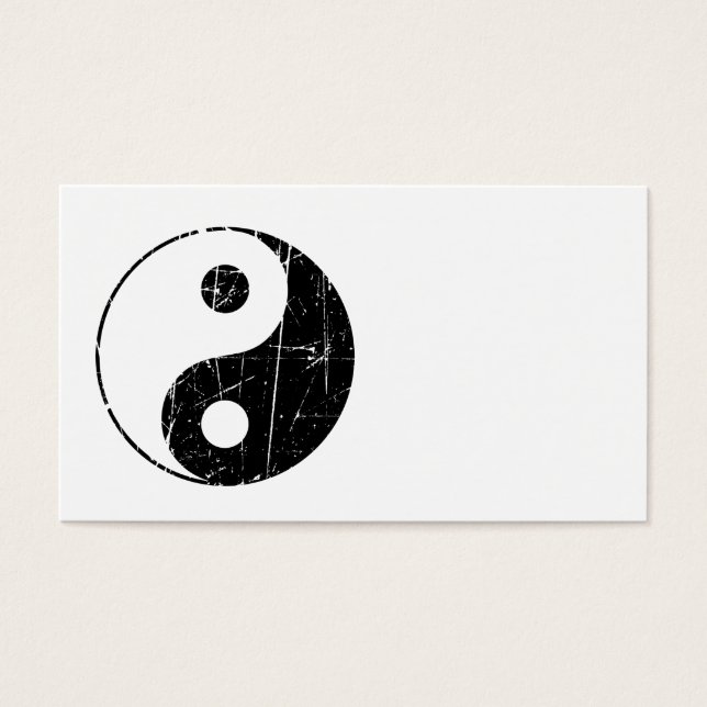 Scratched Black Vintag Yin Yang (Vorderseite)