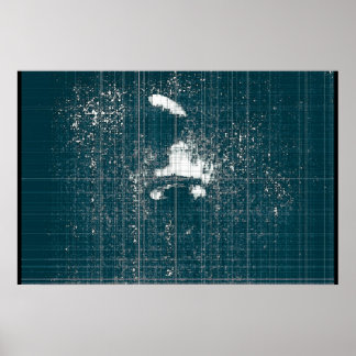 Scratched Design Poster