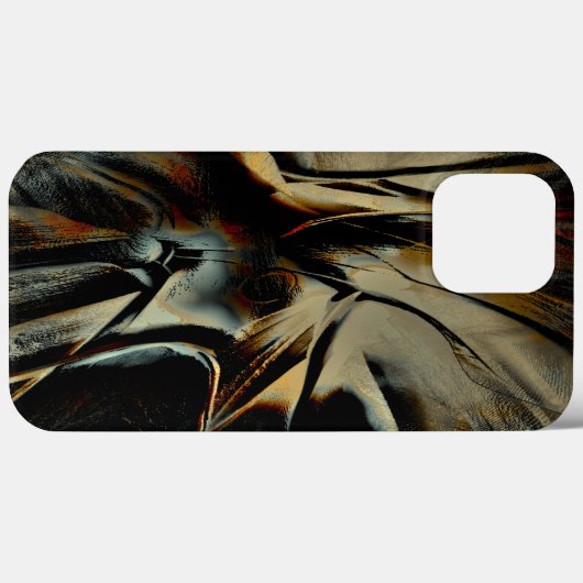 Scratched dunkle Satin Textur gerümmelt virtuelles Case-Mate iPhone Hülle (Rückseite (Horizontal))