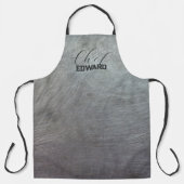 Scratched Metal Koch Name Masculine Schürze (Vorderseite)