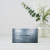 Scratched Steel Texture Visitenkarte (Stehend Vorderseite)