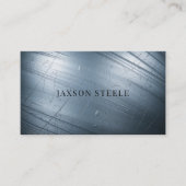 Scratched Steel Texture Visitenkarte (Vorderseite)