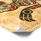 Scratched und Worldhaida Spirit Wolf Poster (Ecke)