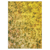 Scratches auf einem leicht gepunkteten ochgelben B Tischdecke (Vorderseite)